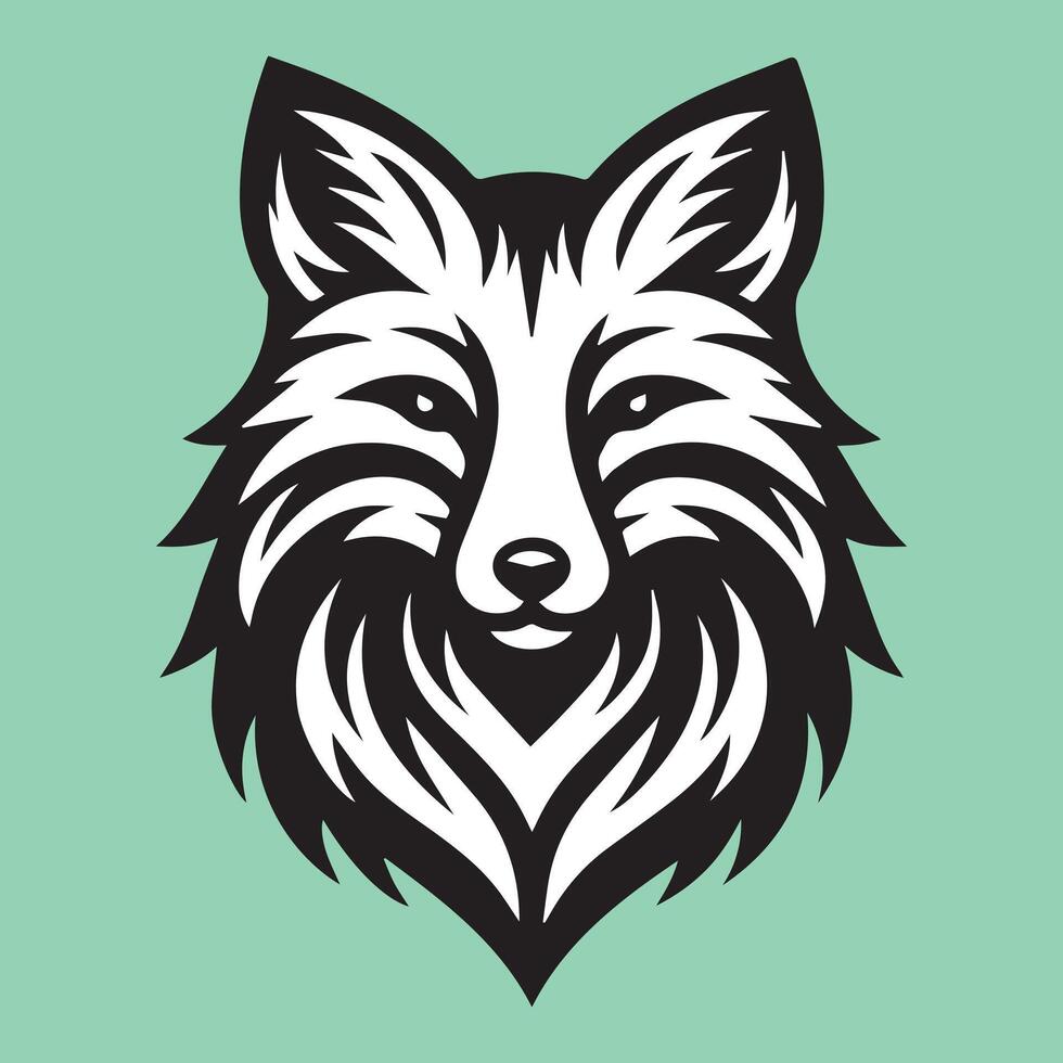 süß Fuchs Maskottchen einfach Karikatur Logo Vektor Illustration Jahrgang Design