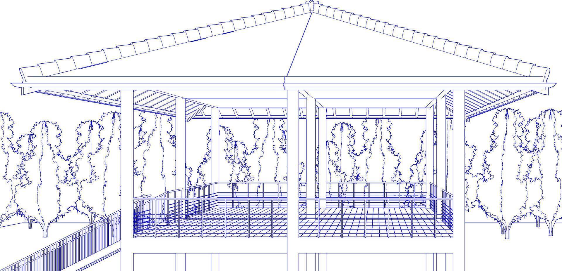 3d Illustration von Wohn Projekt vektor