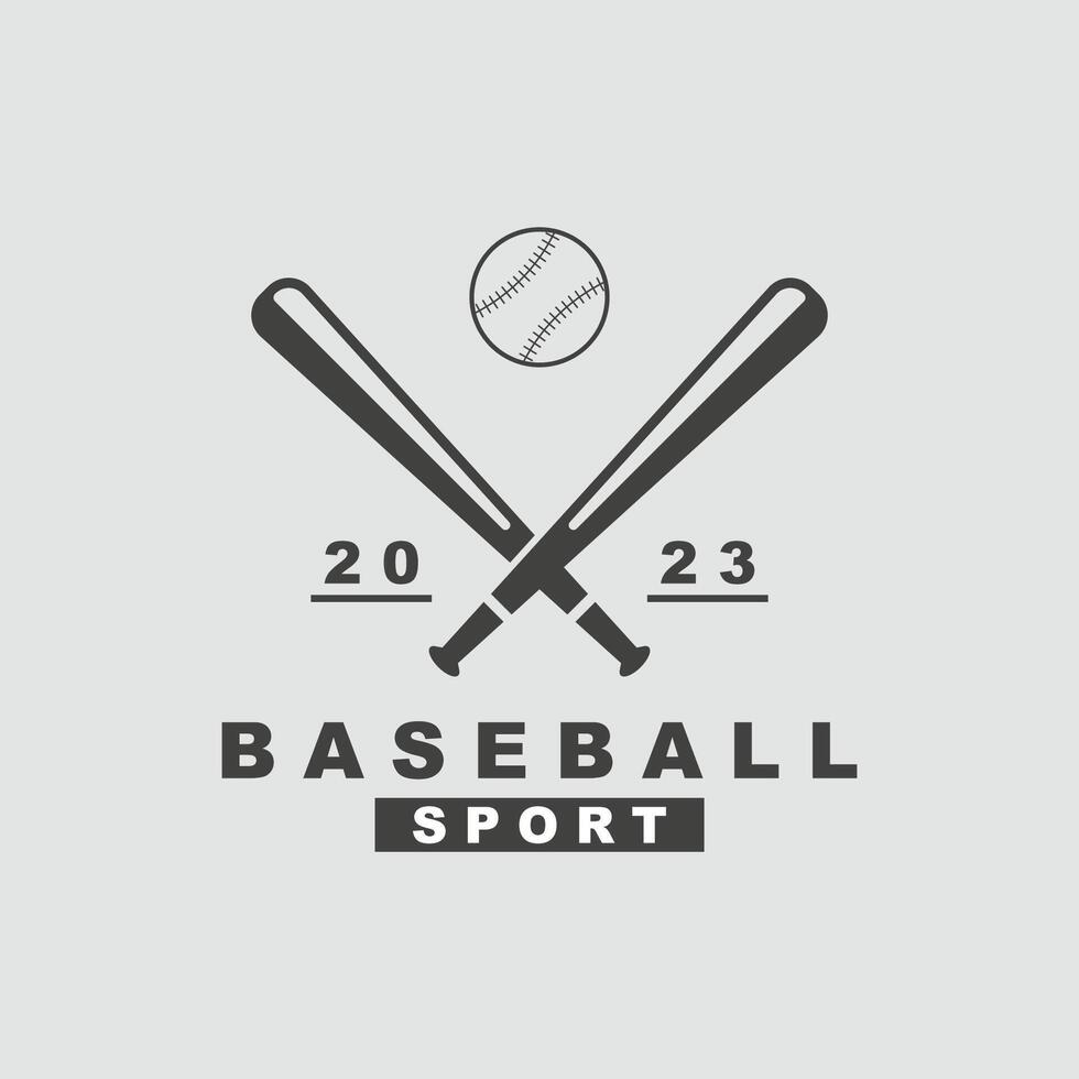 Baseball-Sport-Logo-Vektor-Design vektor