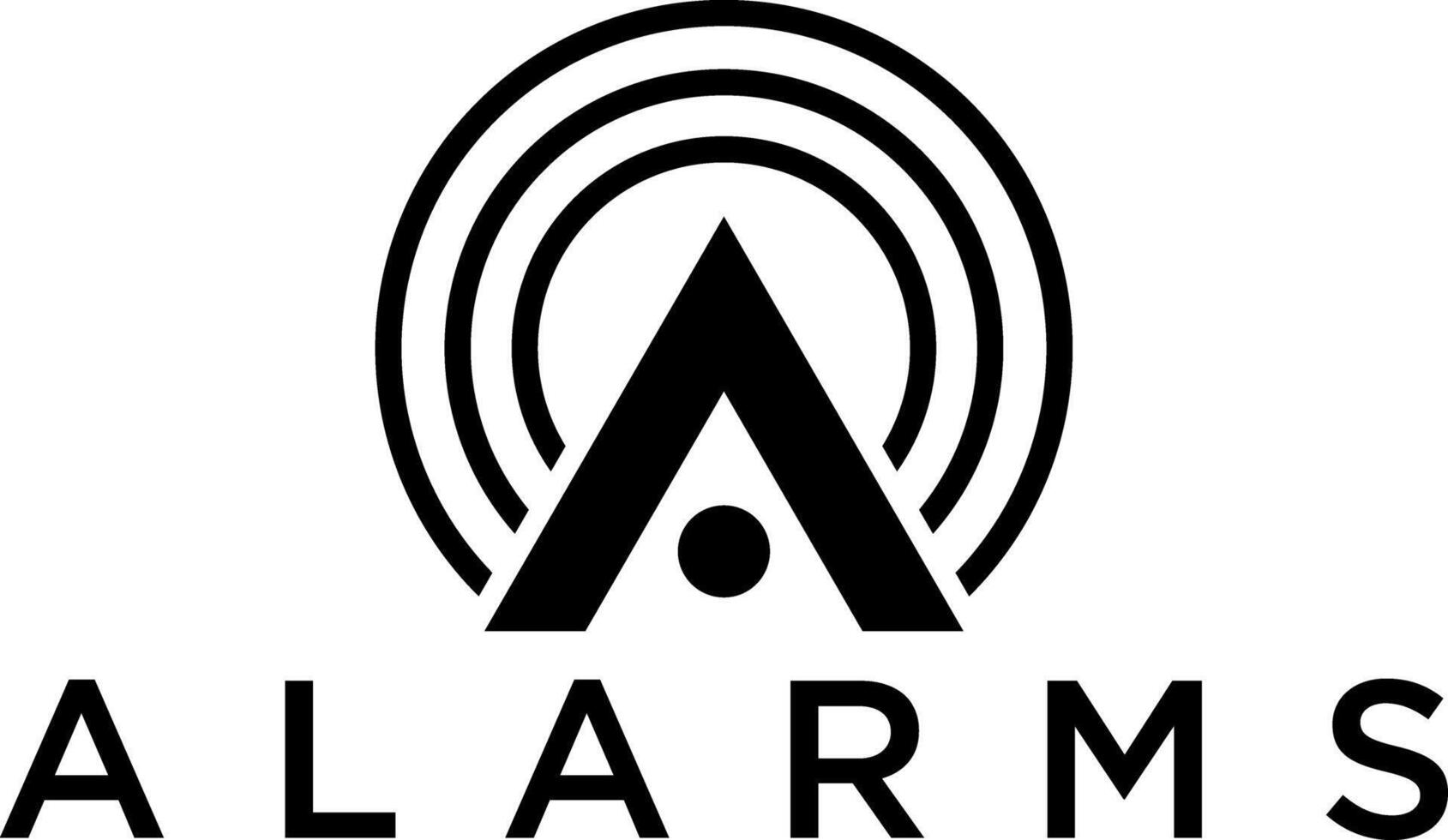 Alarm Logo Design Vektor Kunst