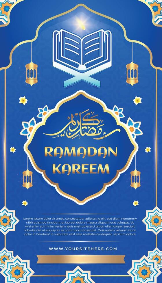 ramadan kareem eid mubarak hälsning dag islam baner bakgrund mall 4 vektor