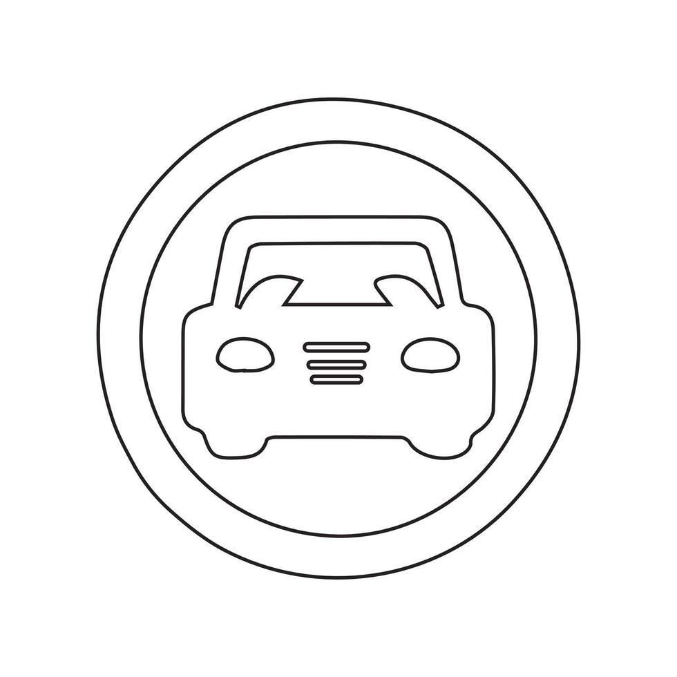 der Verkehr Straße Zeichen Symbol Vektor Vektor Illustration