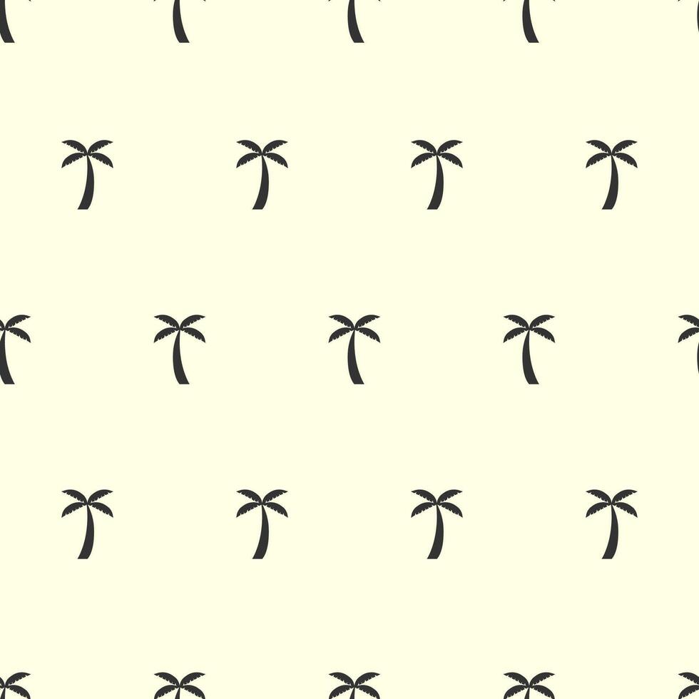 Kokosnuss Palme Baum Muster Textil- nahtlos tropisch Wald Hintergrund. modisch Vektor Stoff wiederholen Muster. einfach tropisch Pflanzen, Kokosnuss Bäume, Strand Palmen Textil- Hintergrund Design.