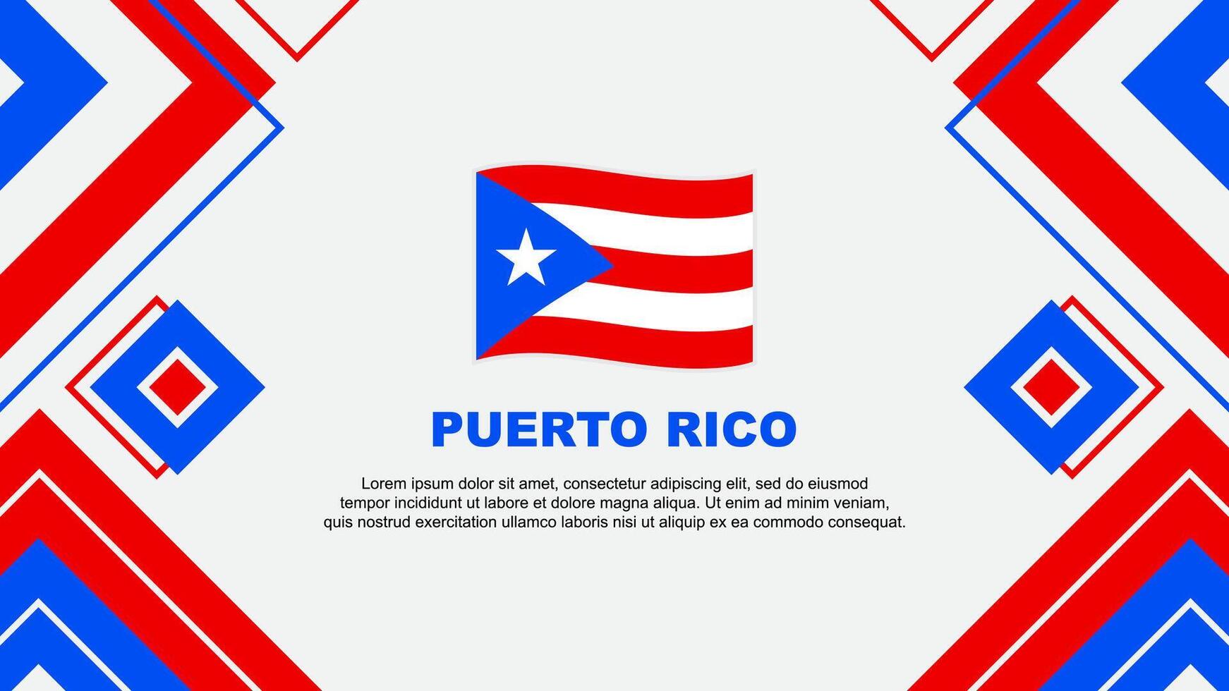 puerto rico flagga abstrakt bakgrund design mall. puerto rico oberoende dag baner tapet vektor illustration. puerto rico bakgrund
