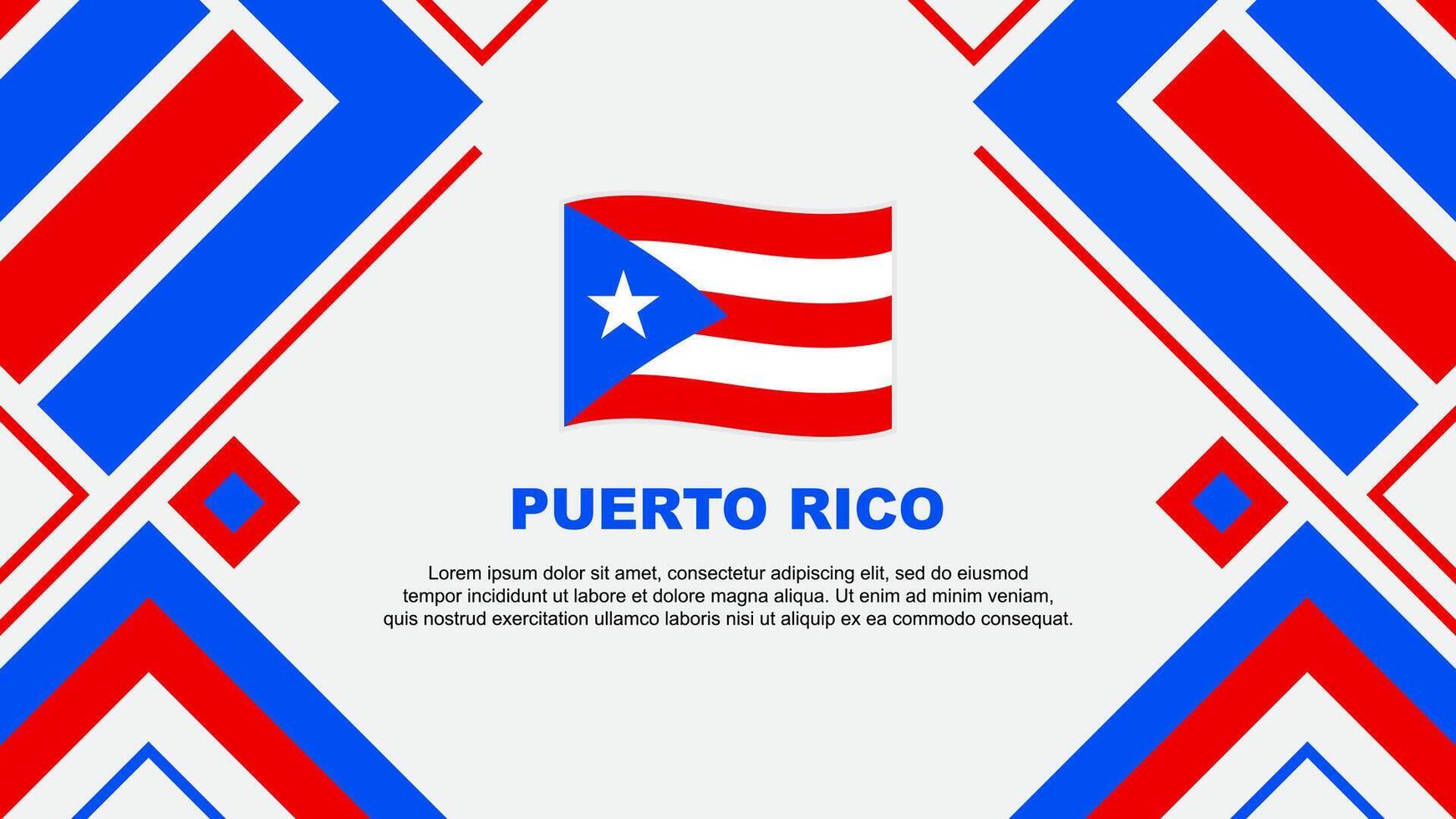 puerto rico flagga abstrakt bakgrund design mall. puerto rico oberoende dag baner tapet vektor illustration. puerto rico flagga