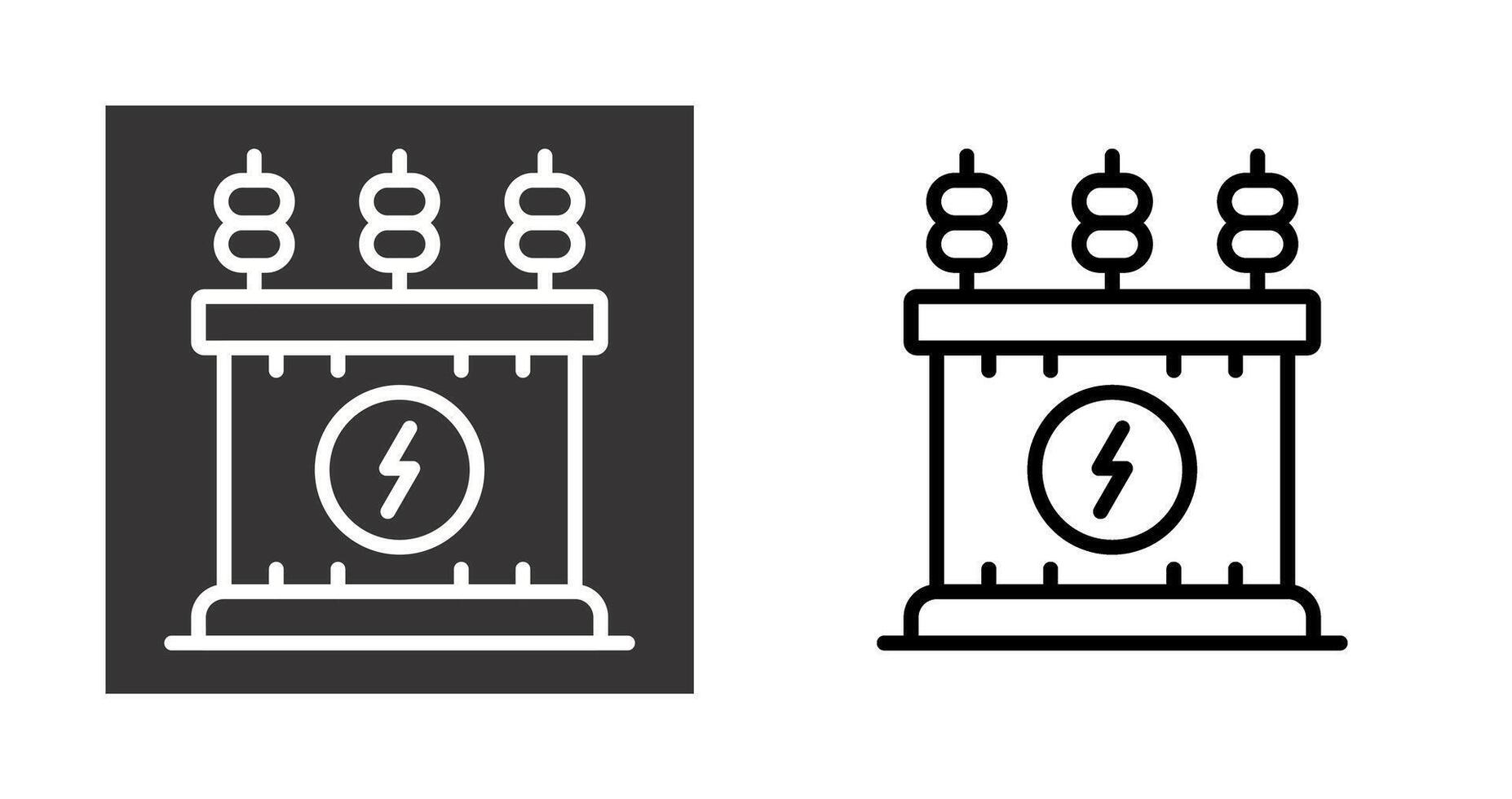 Leistung Transformator Vektor Symbol