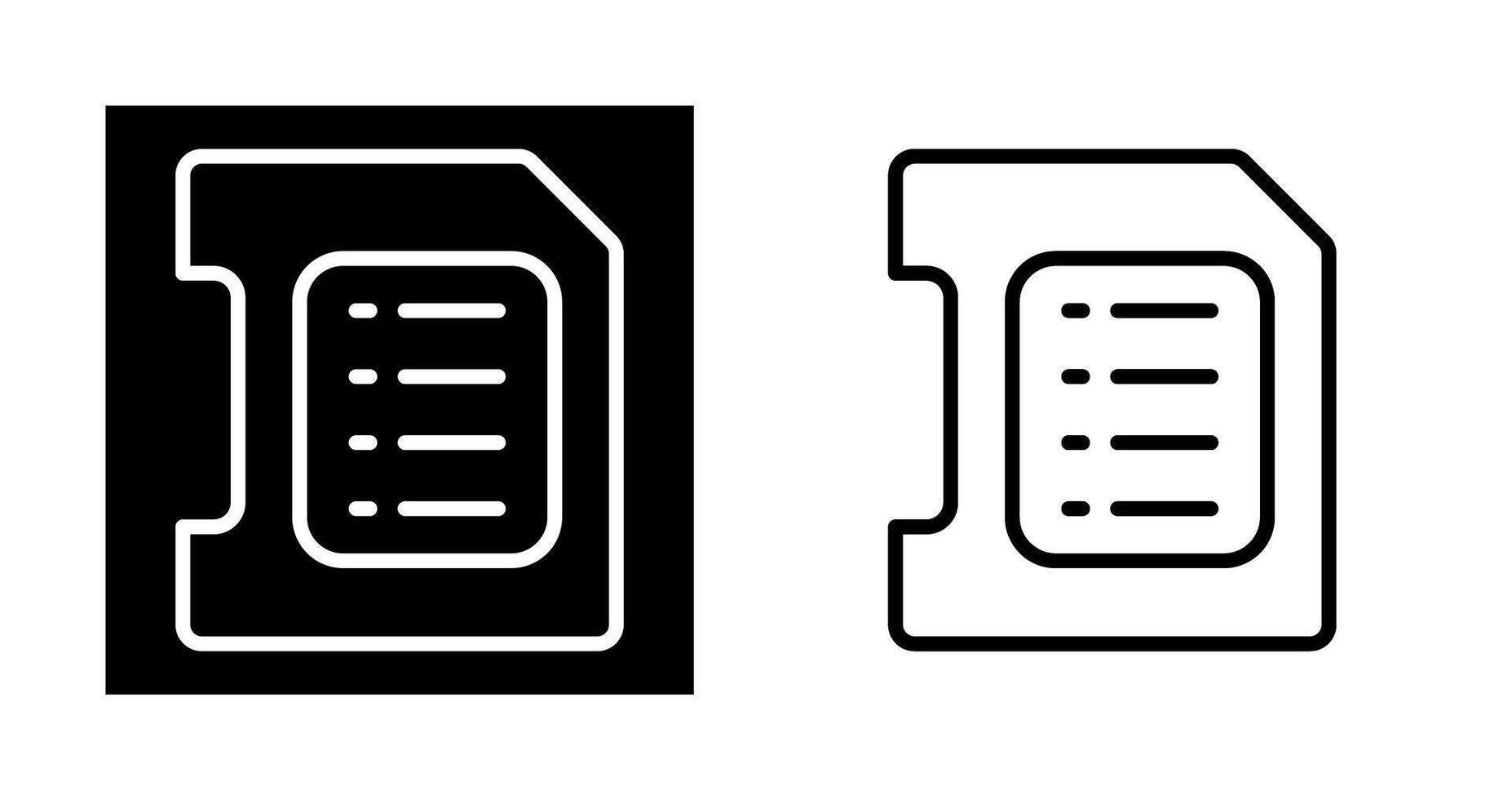 SD-Kartenvektorsymbol vektor