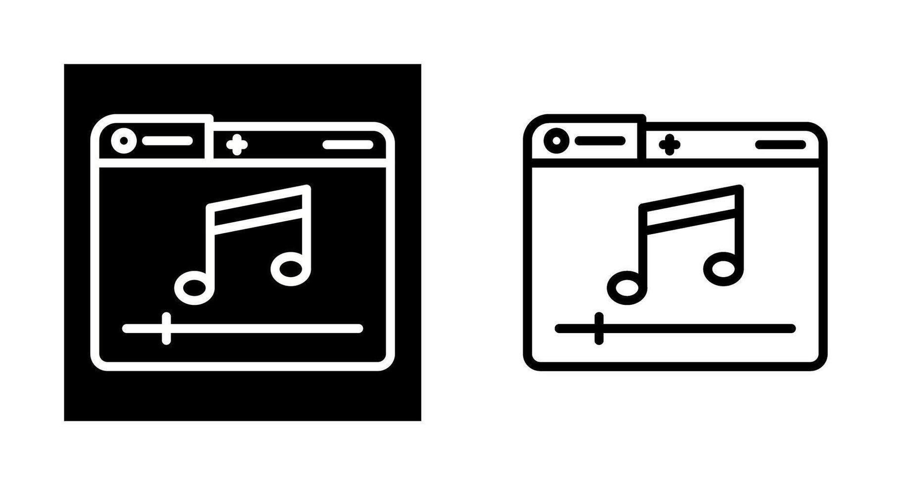 Musik-Player-Vektorsymbol vektor