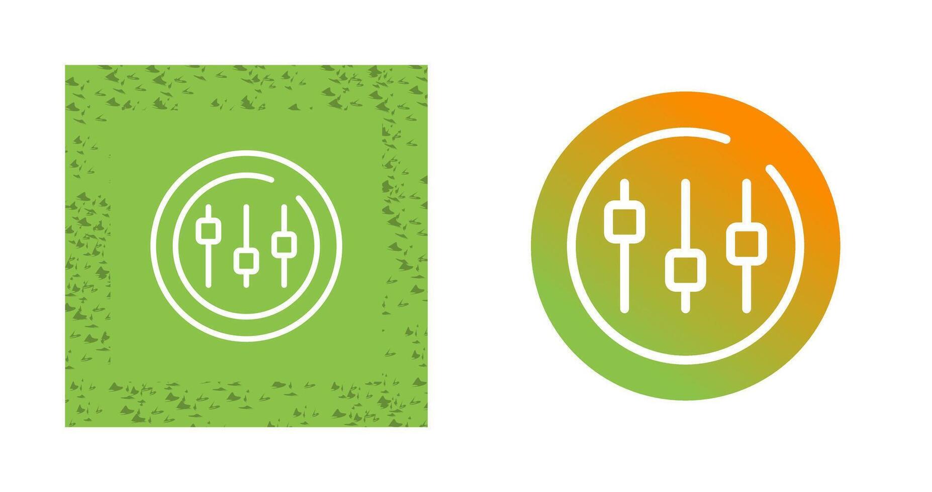 Musik- Equalizer Kreis Vektor Symbol