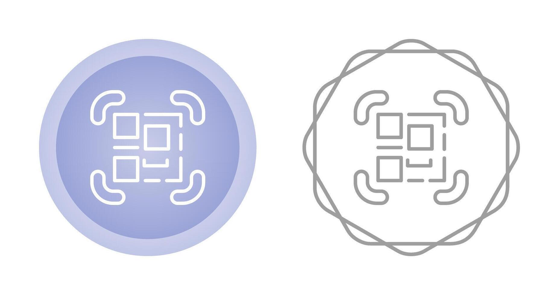 qr koda scanner vektor ikon