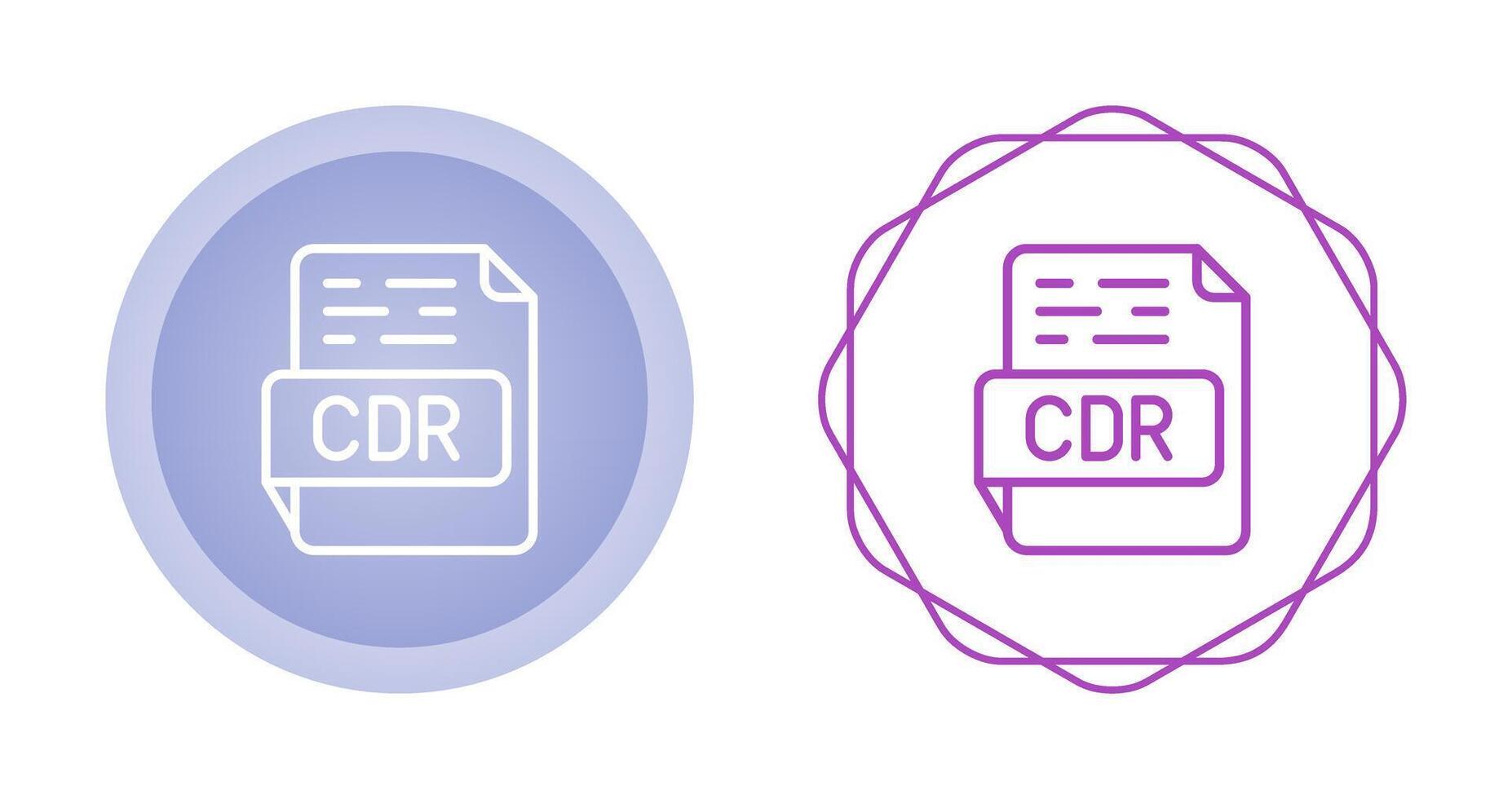 CDR vektor ikon