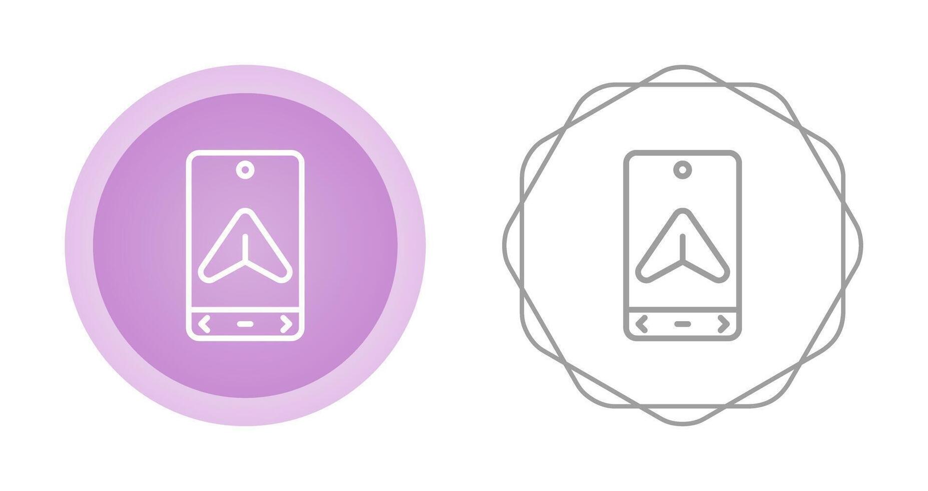 Geographisches Positionierungs System Navigation Vektor Symbol