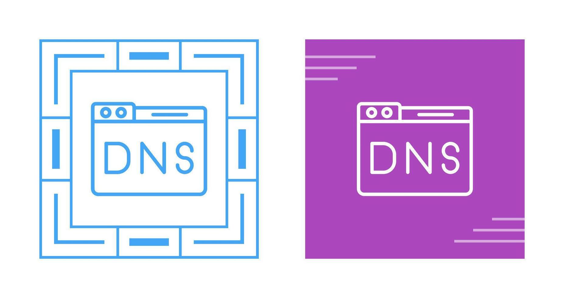 domän dns förvaltning vektor ikon