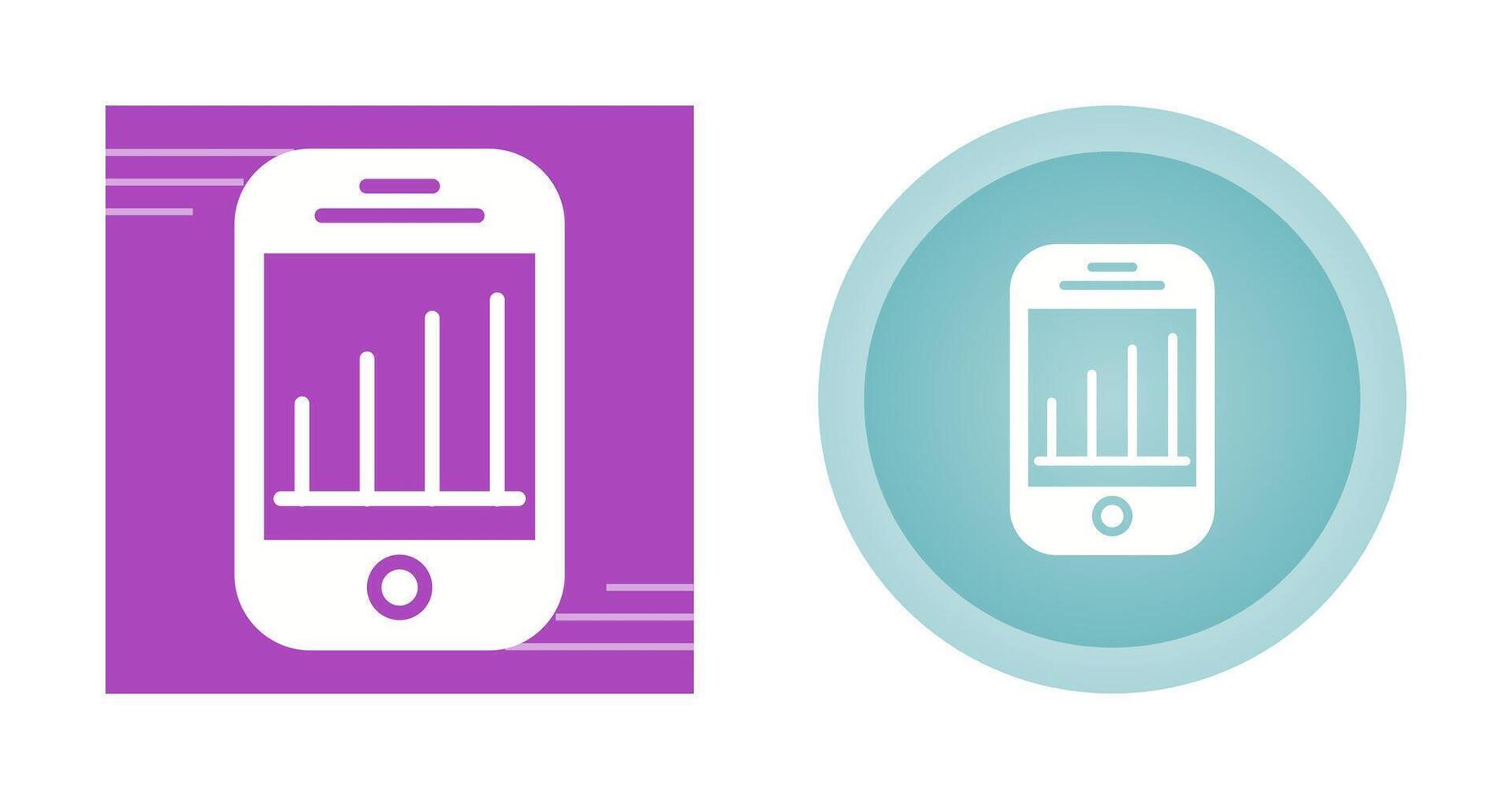 Vektorsymbol für mobile Analysen vektor