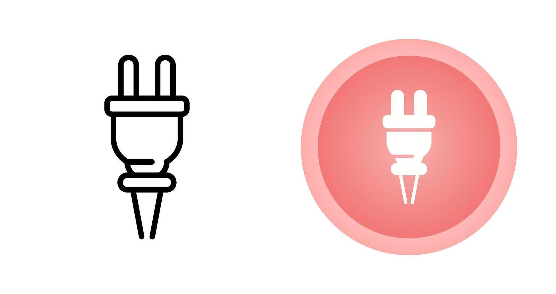 Plug-Vektor-Symbol vektor