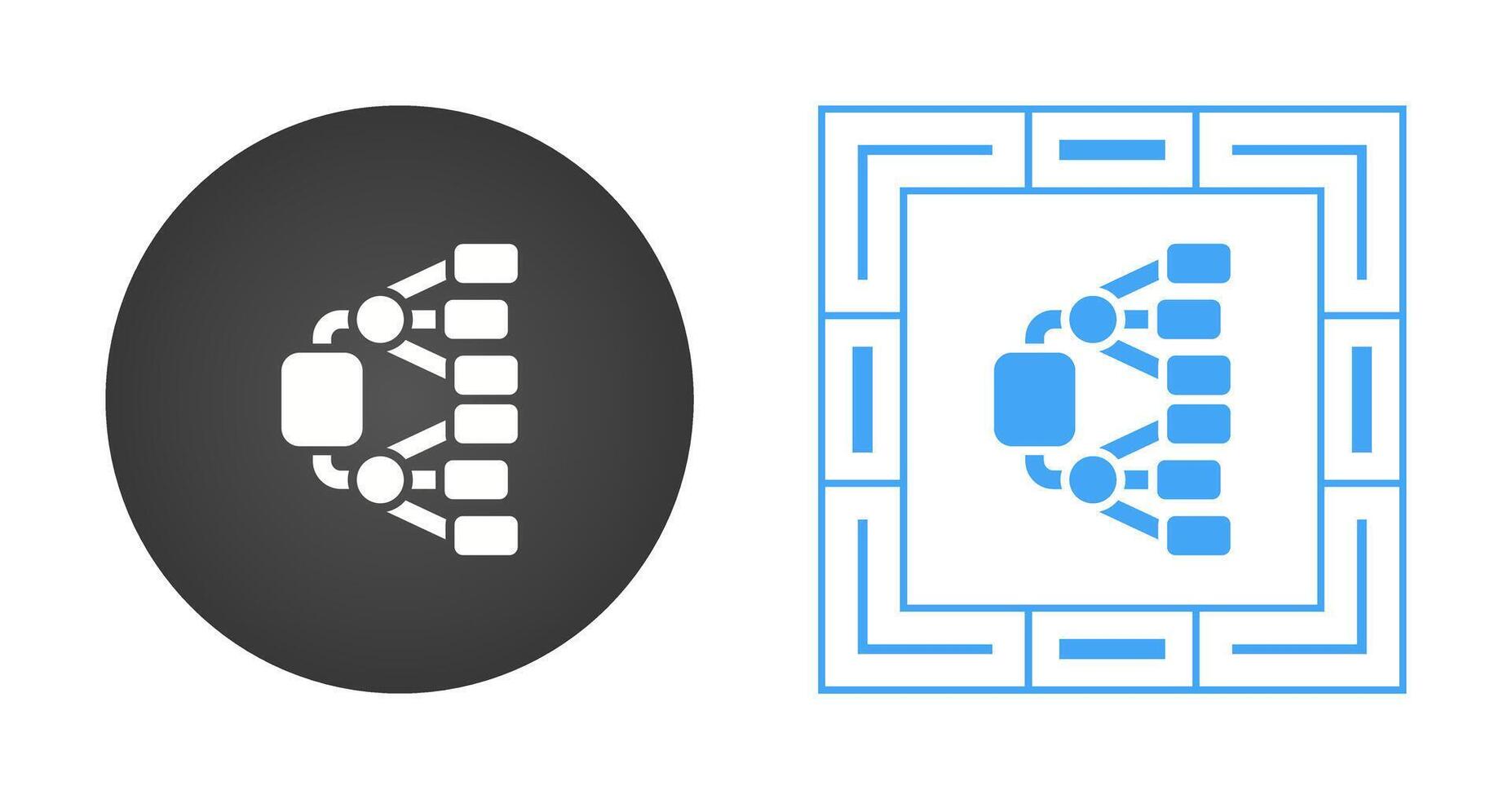 nätverk diagram vektor ikon