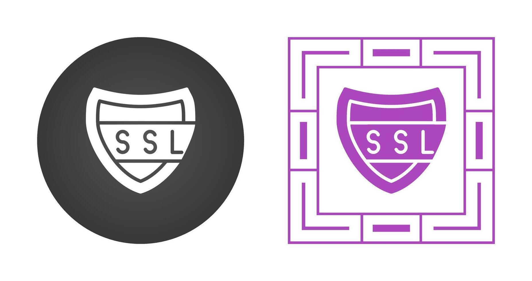 ssl certifikat vektor ikon