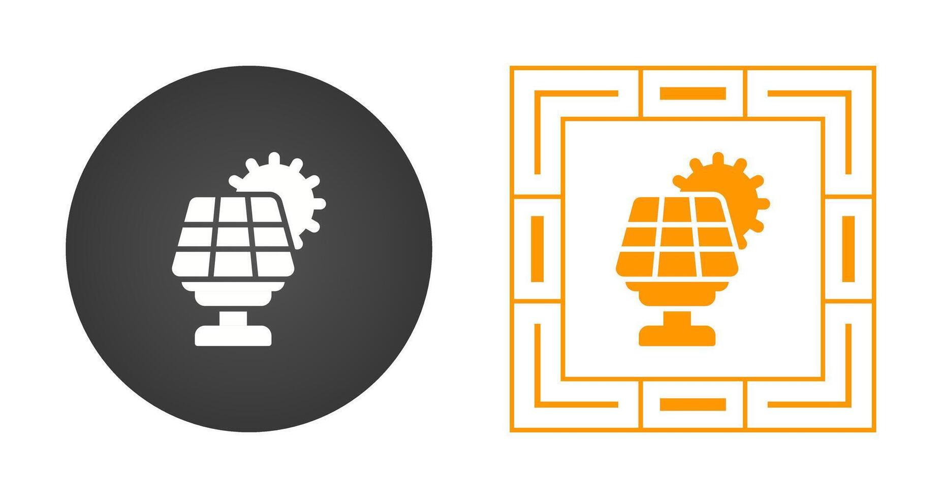 sol- panel vektor ikon