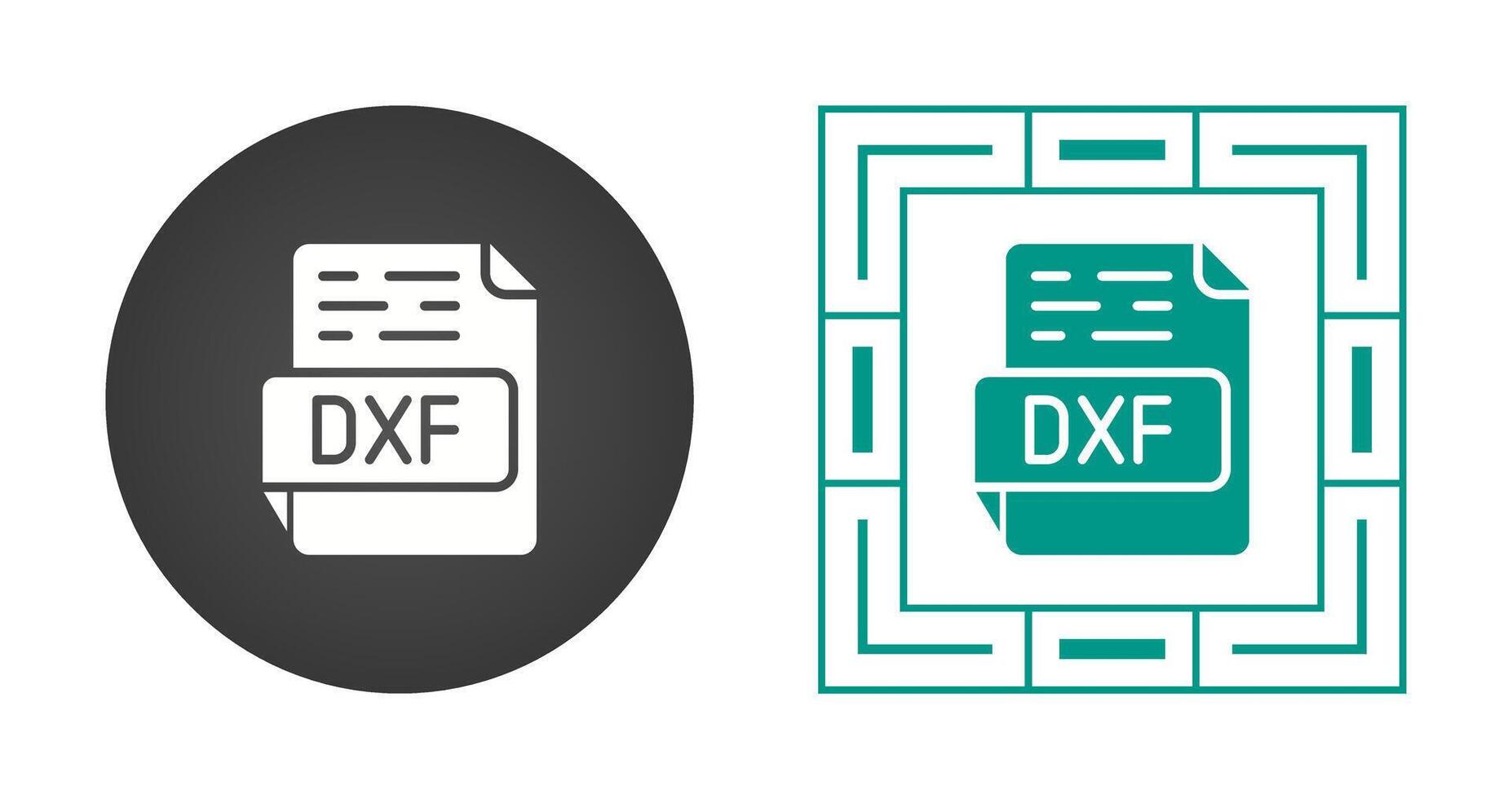 dxf vektor ikon