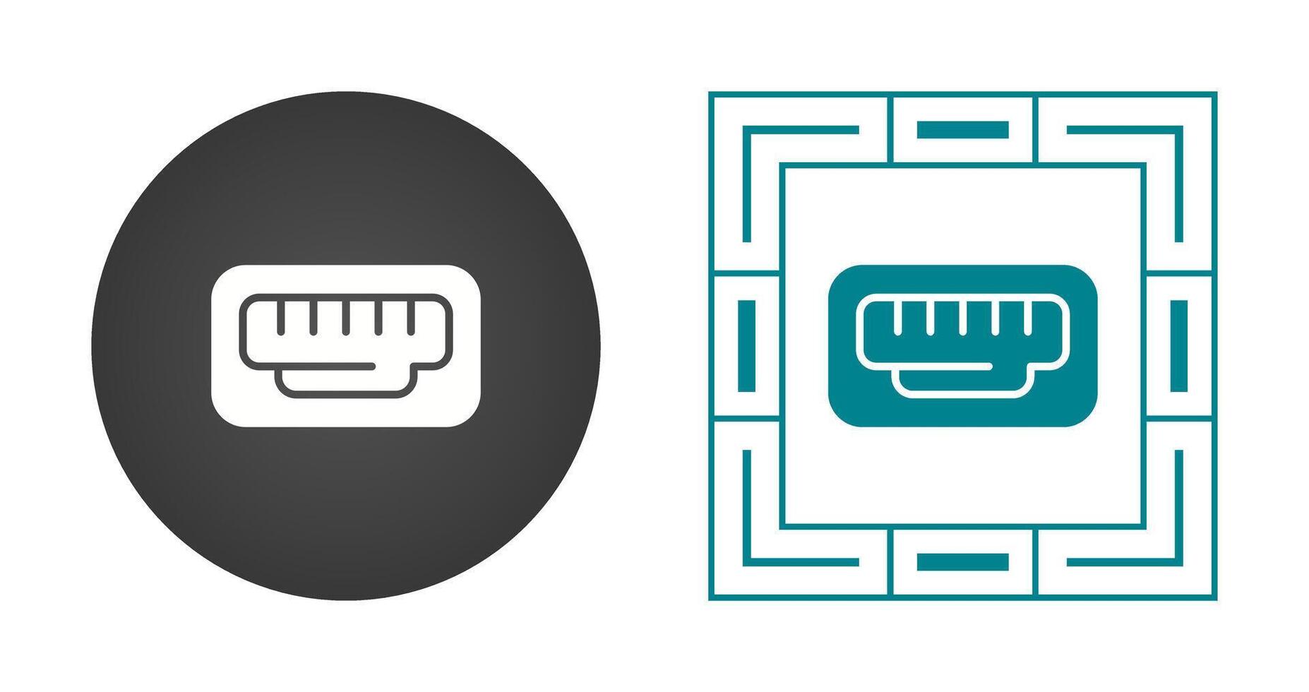 Ethernet-Port-Vektorsymbol vektor