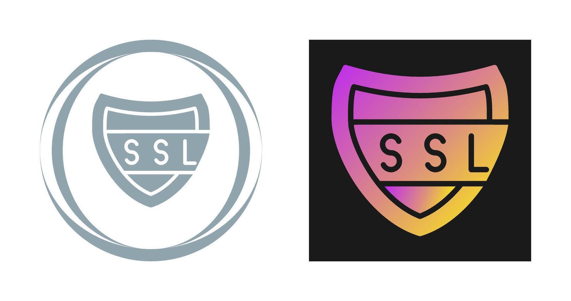 ssl Zertifikat Vektor Symbol