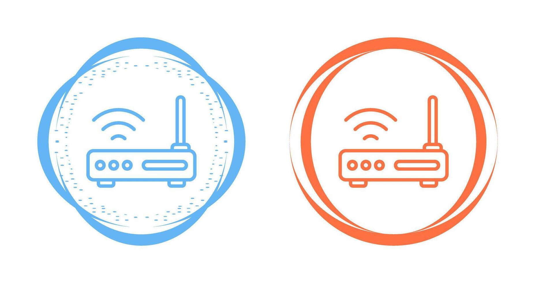 W-lan Router Vektor Symbol