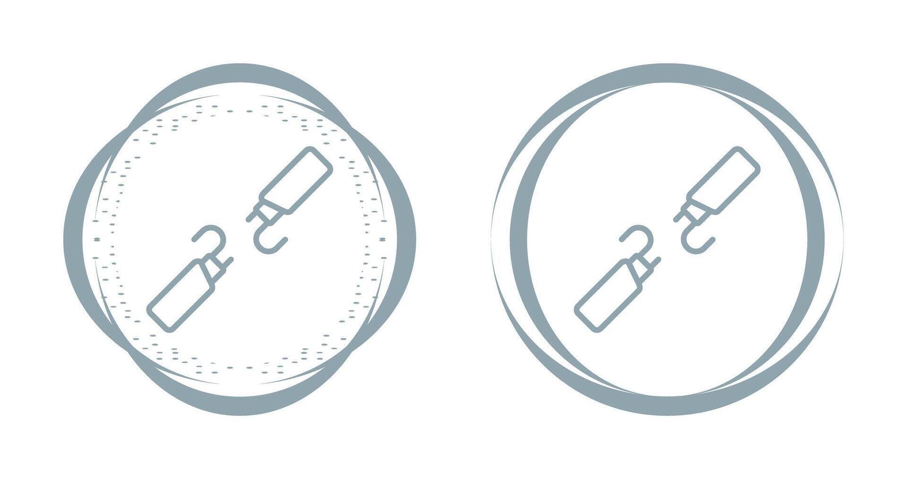 Symbol für gebrochenen Drahtvektor vektor