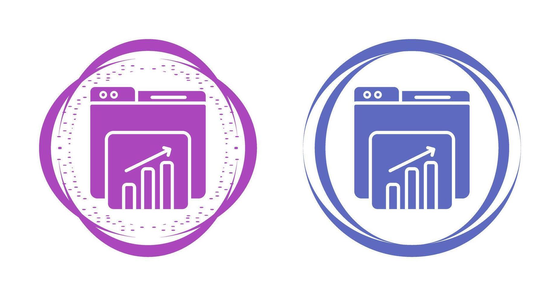 Webseite Statistiken Vektor Symbol