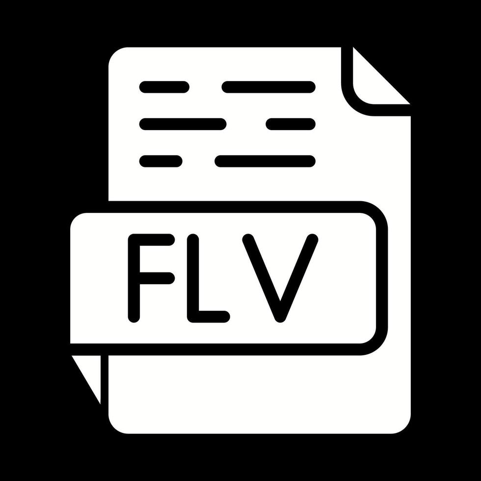 FLV-Vektorsymbol vektor