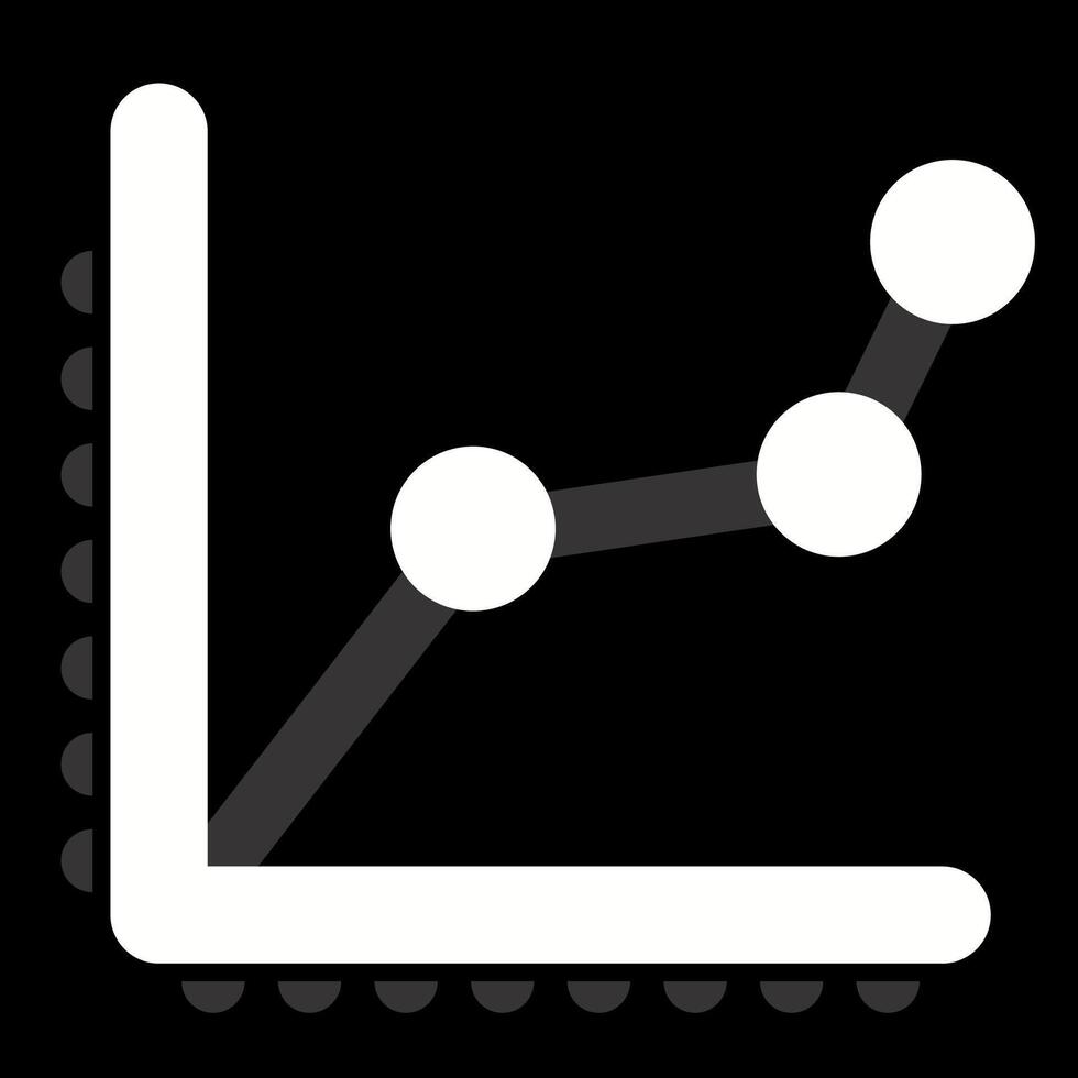 linje Diagram vektor ikon