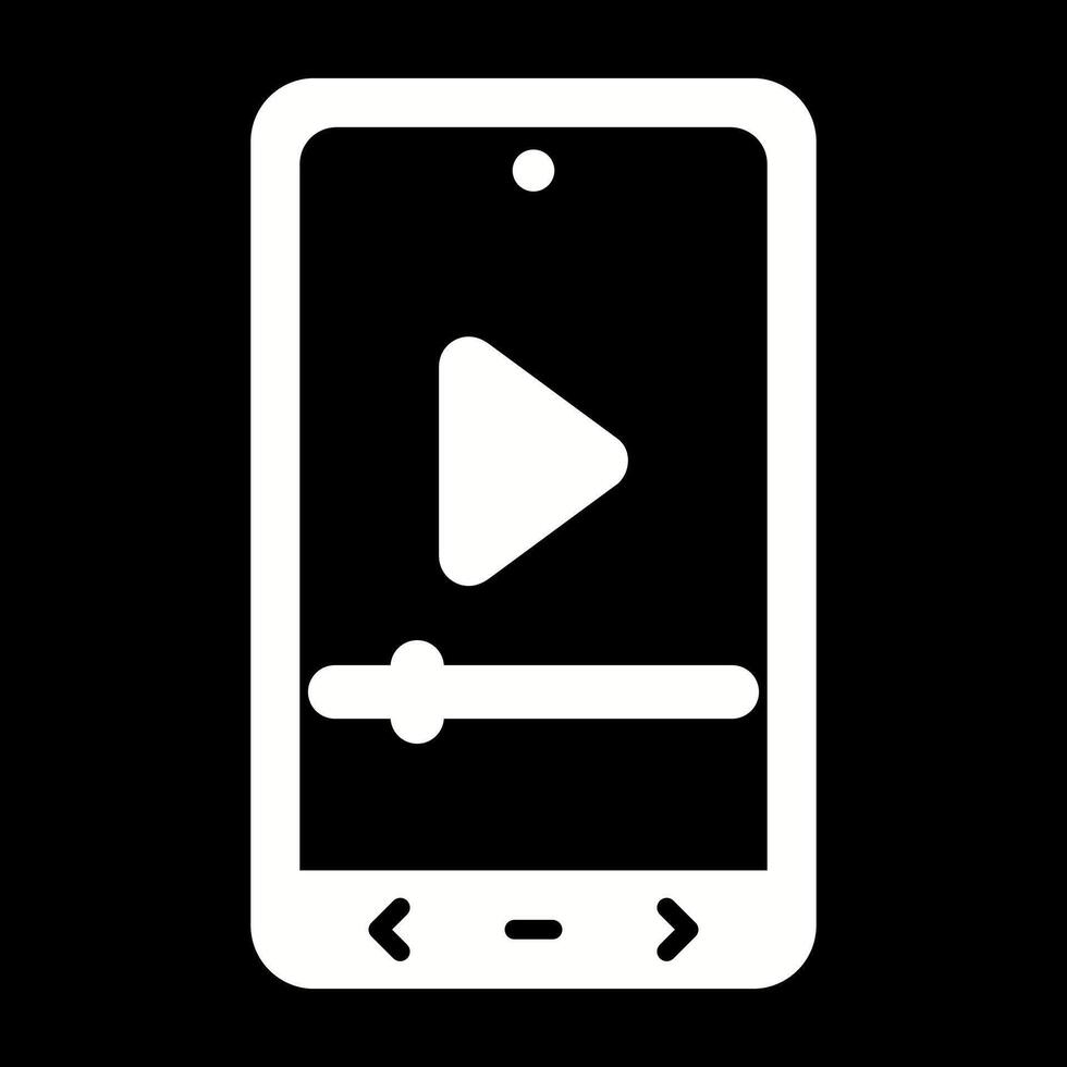 Video-Player-Vektorsymbol vektor