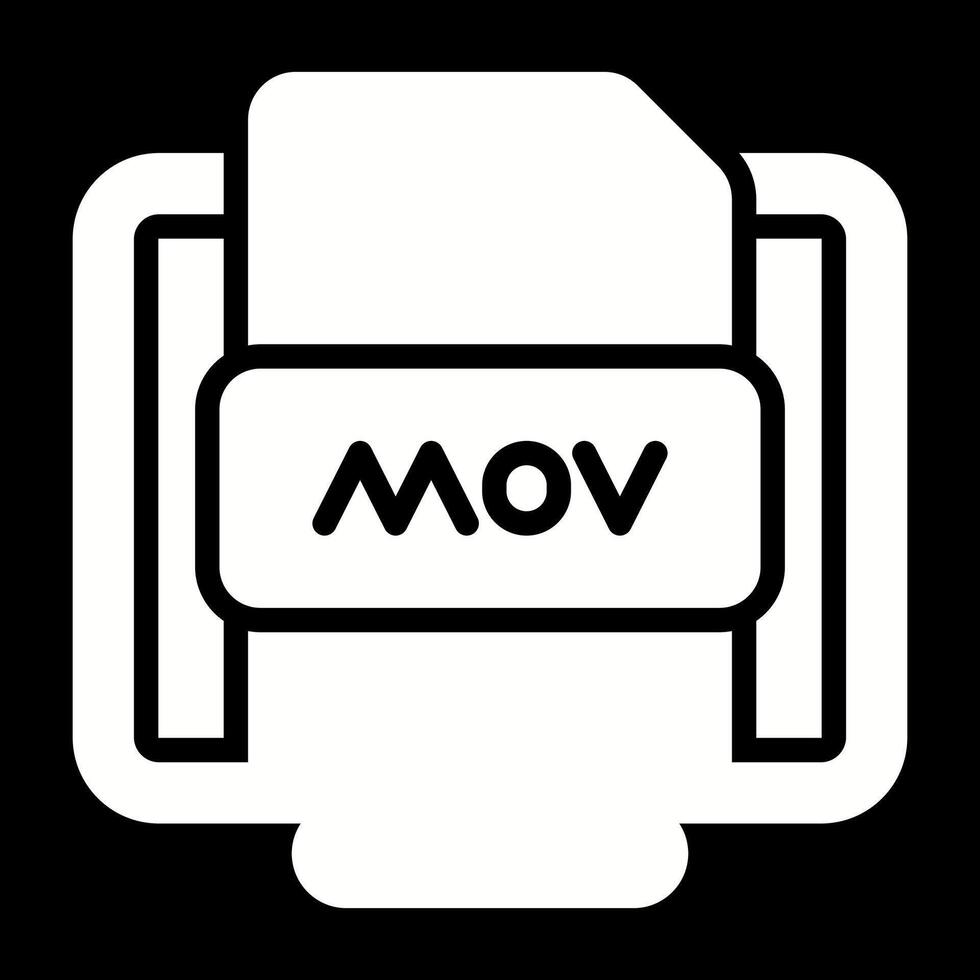 mov Datei Vektor Symbol