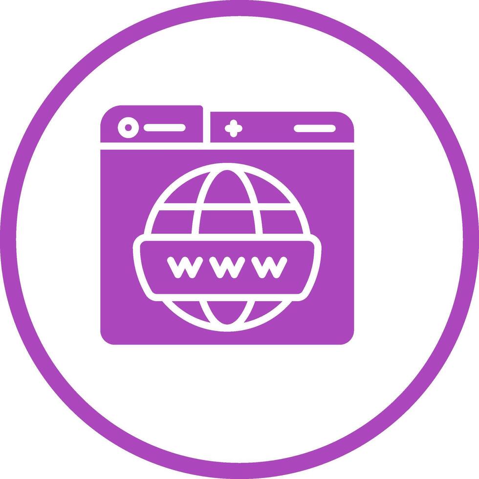 World Wide Web-Vektorsymbol vektor