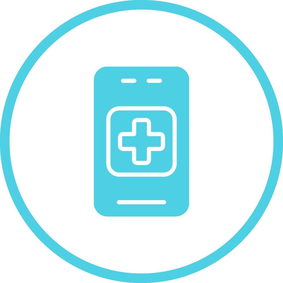 medicinsk app vektor ikon