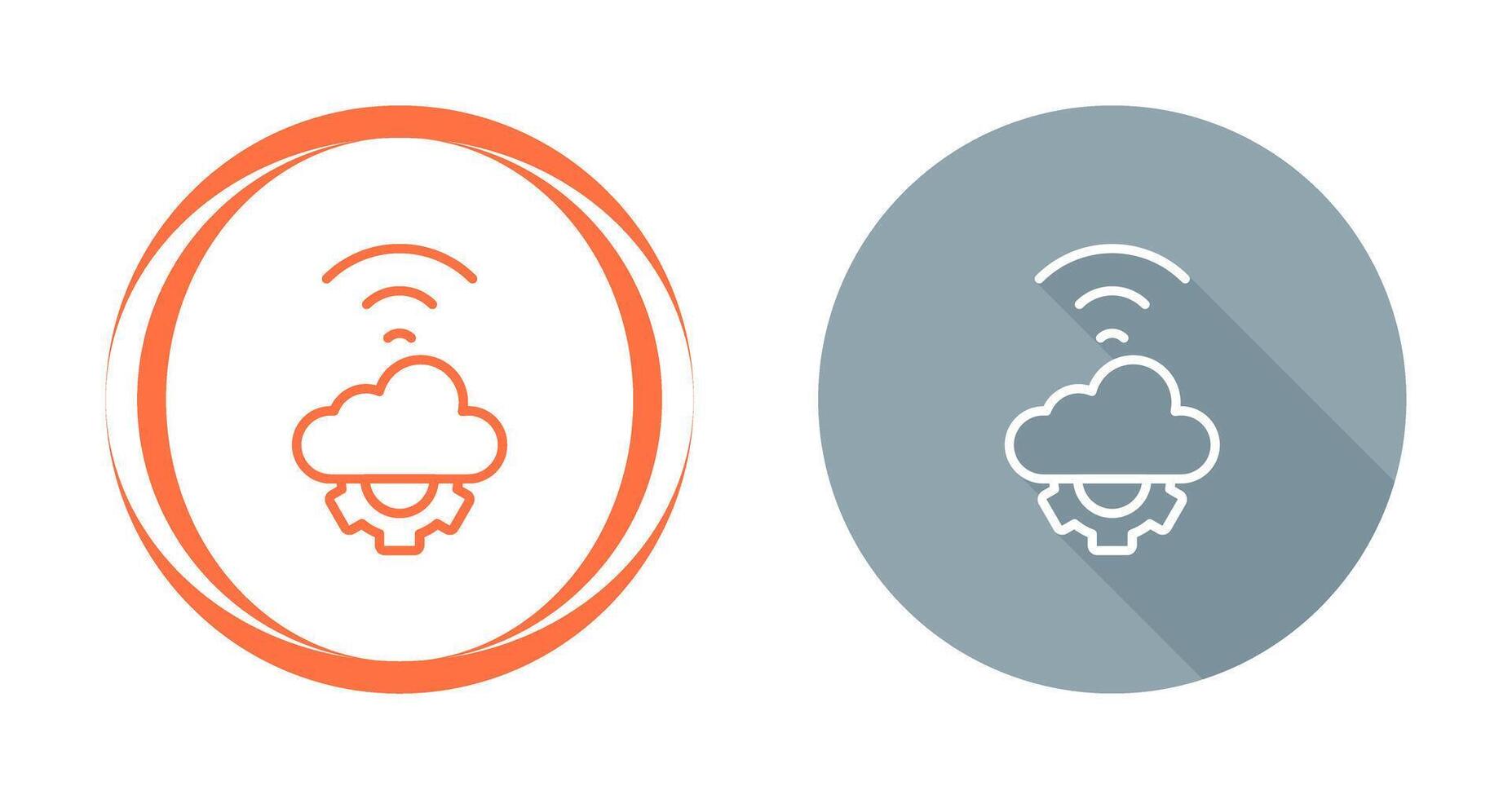 Wolke Automatisierung Vektor Symbol