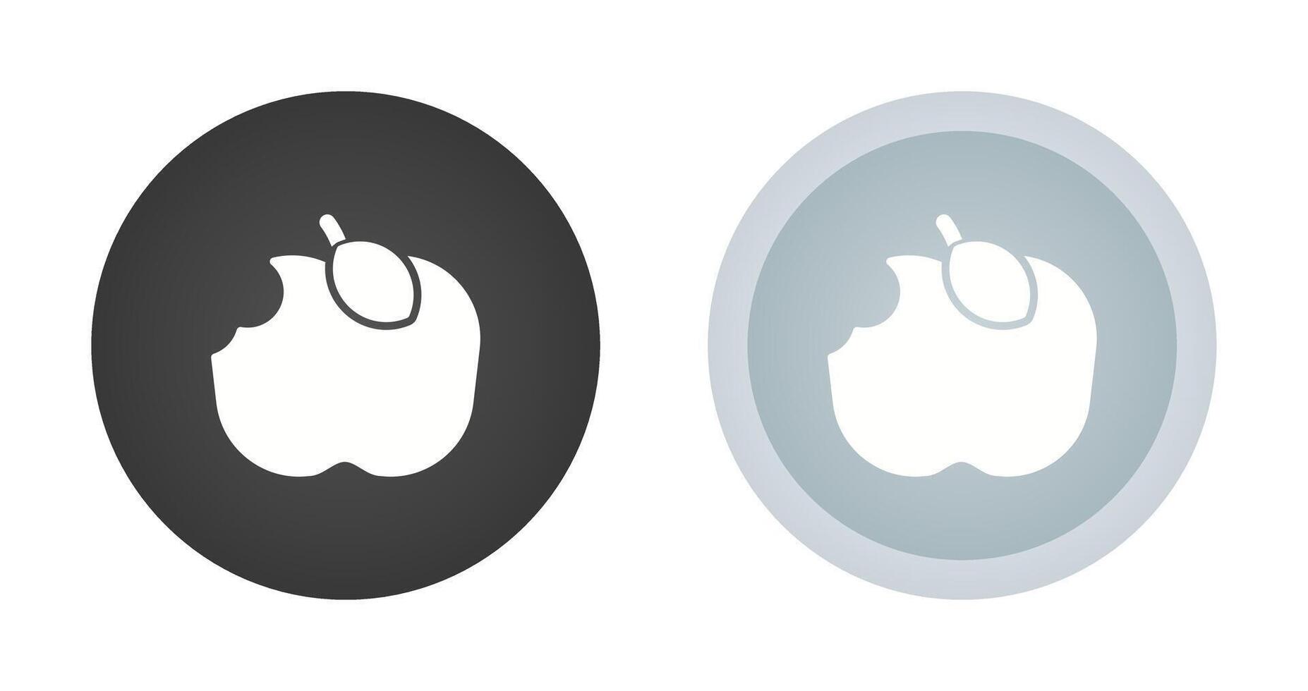Apfel gegessen Vektor Symbol