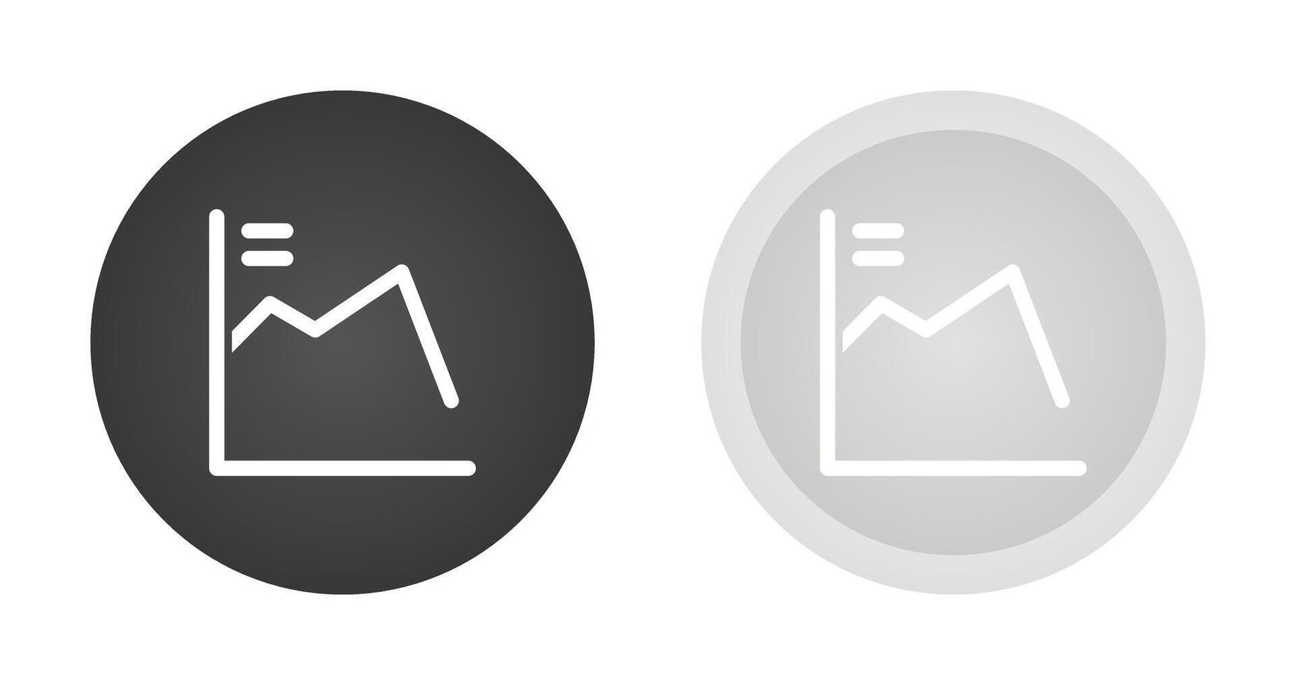 wirtschaftlich Abschwung Vektor Symbol