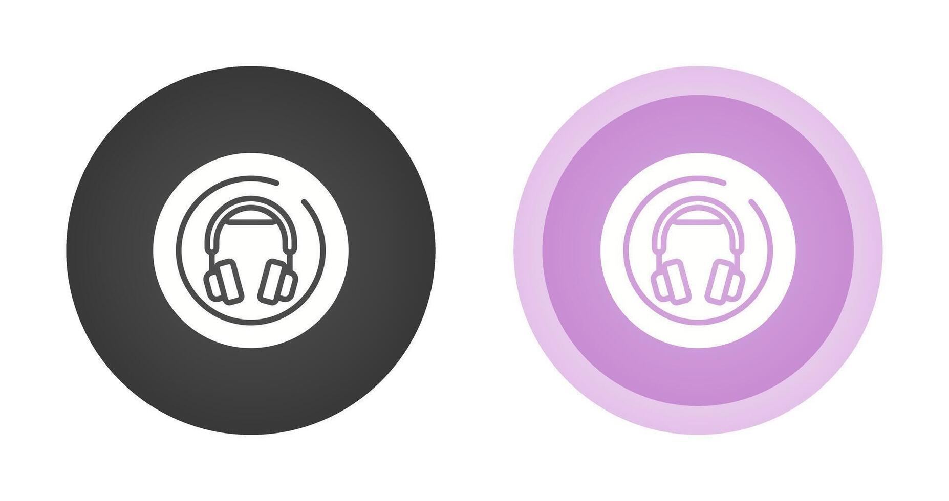 Kopfhörer Kreis Vektor Symbol