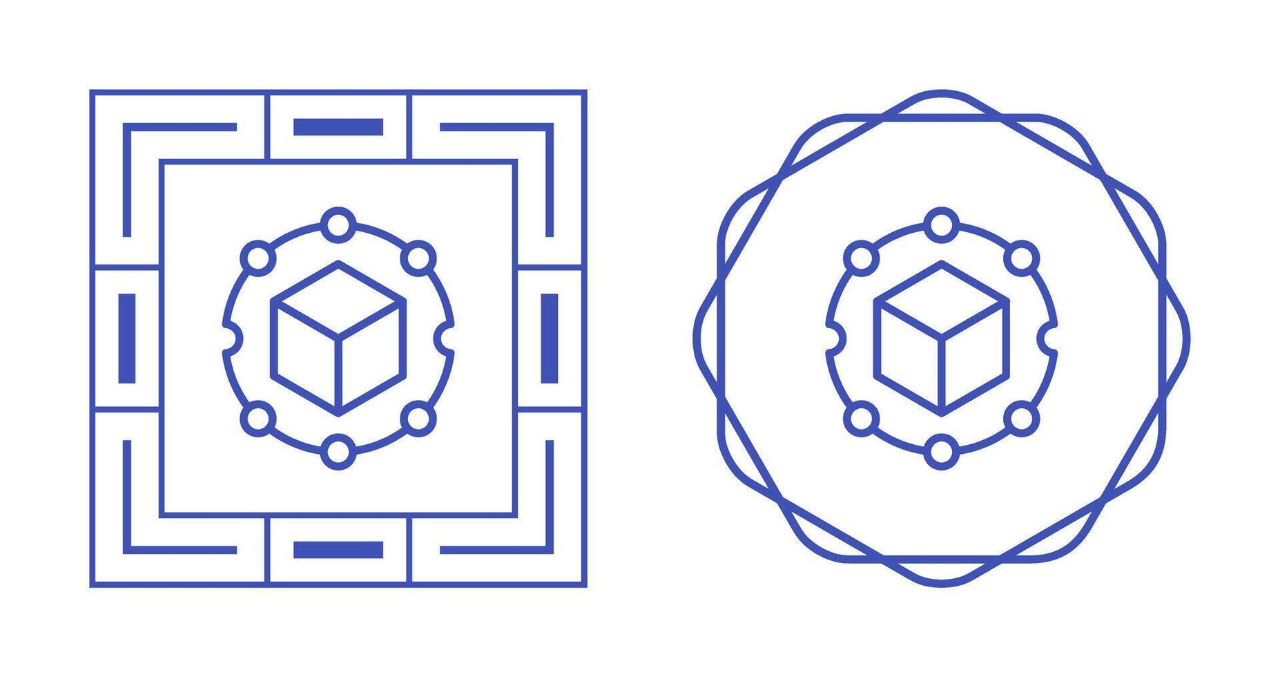 Blockchain Analytik Vektor Symbol