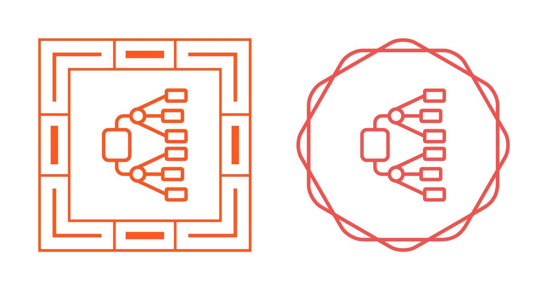 Netzwerk Diagramm Vektor Symbol