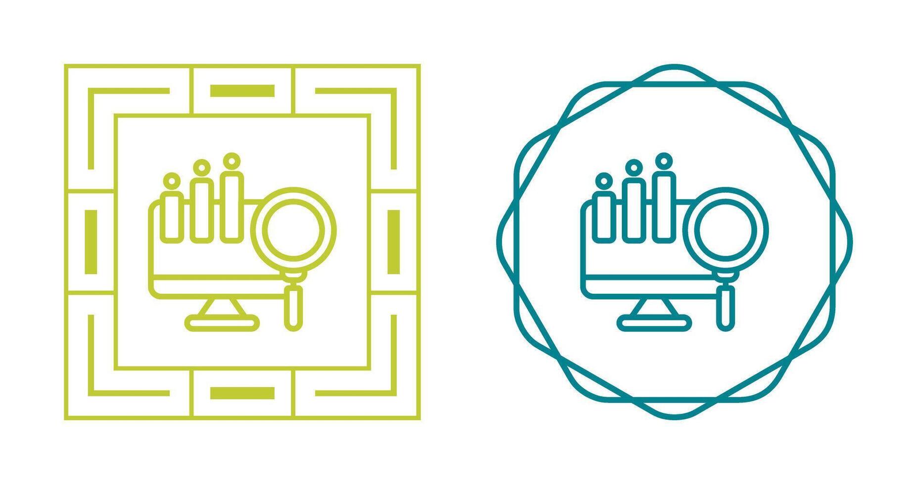 groß Daten Analytik Vektor Symbol