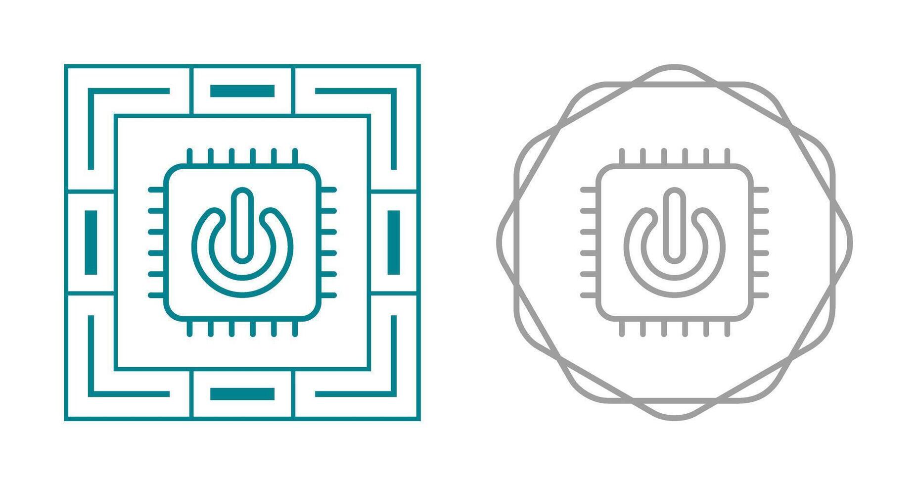 Vektorsymbol zum Herunterfahren vektor