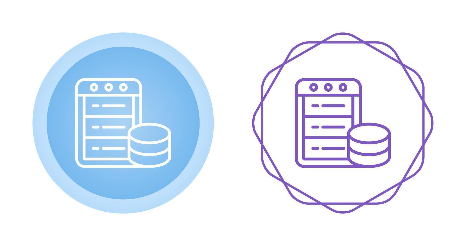 databas vektor ikon