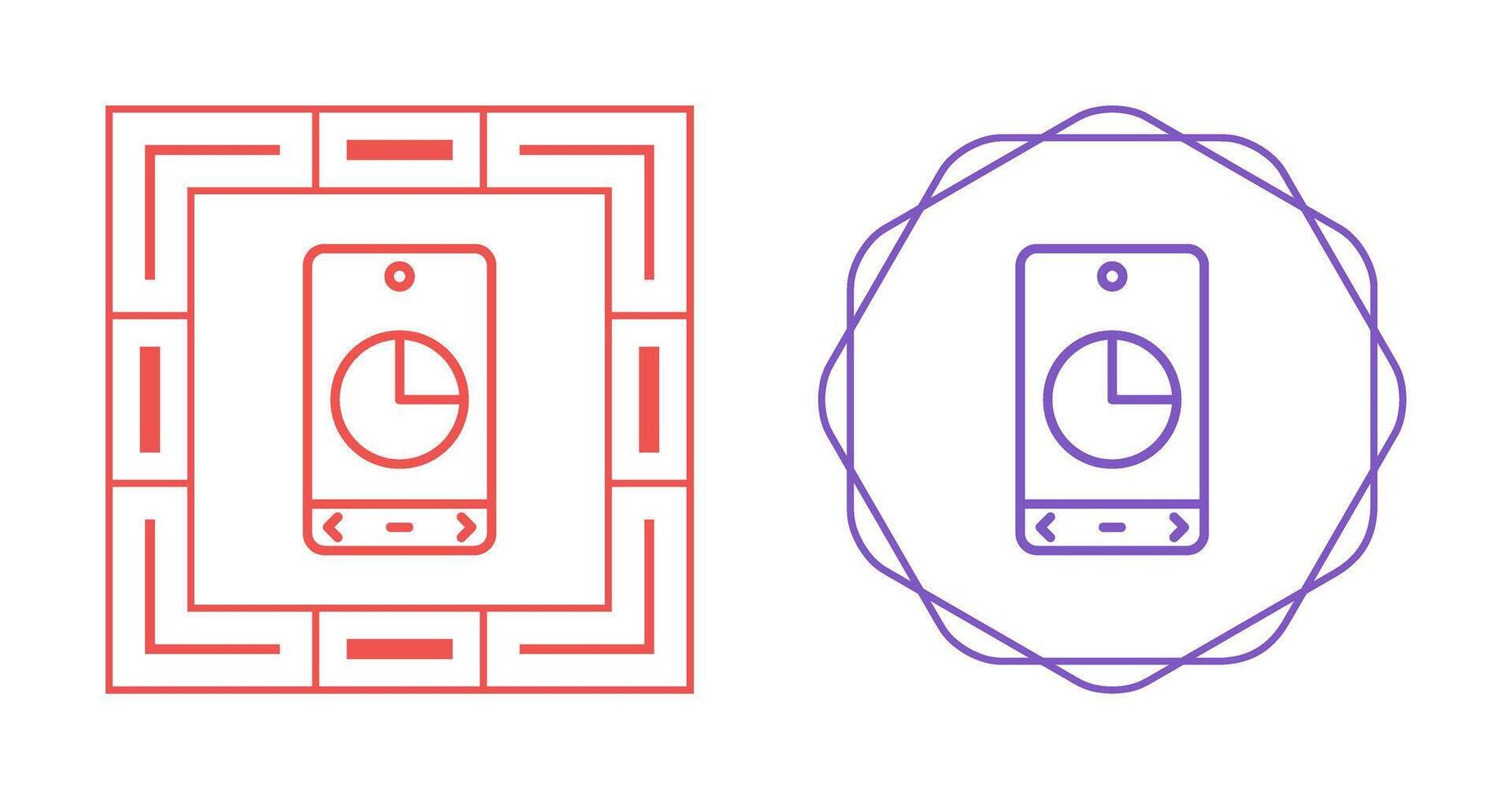 Kreisdiagramm-Vektorsymbol vektor