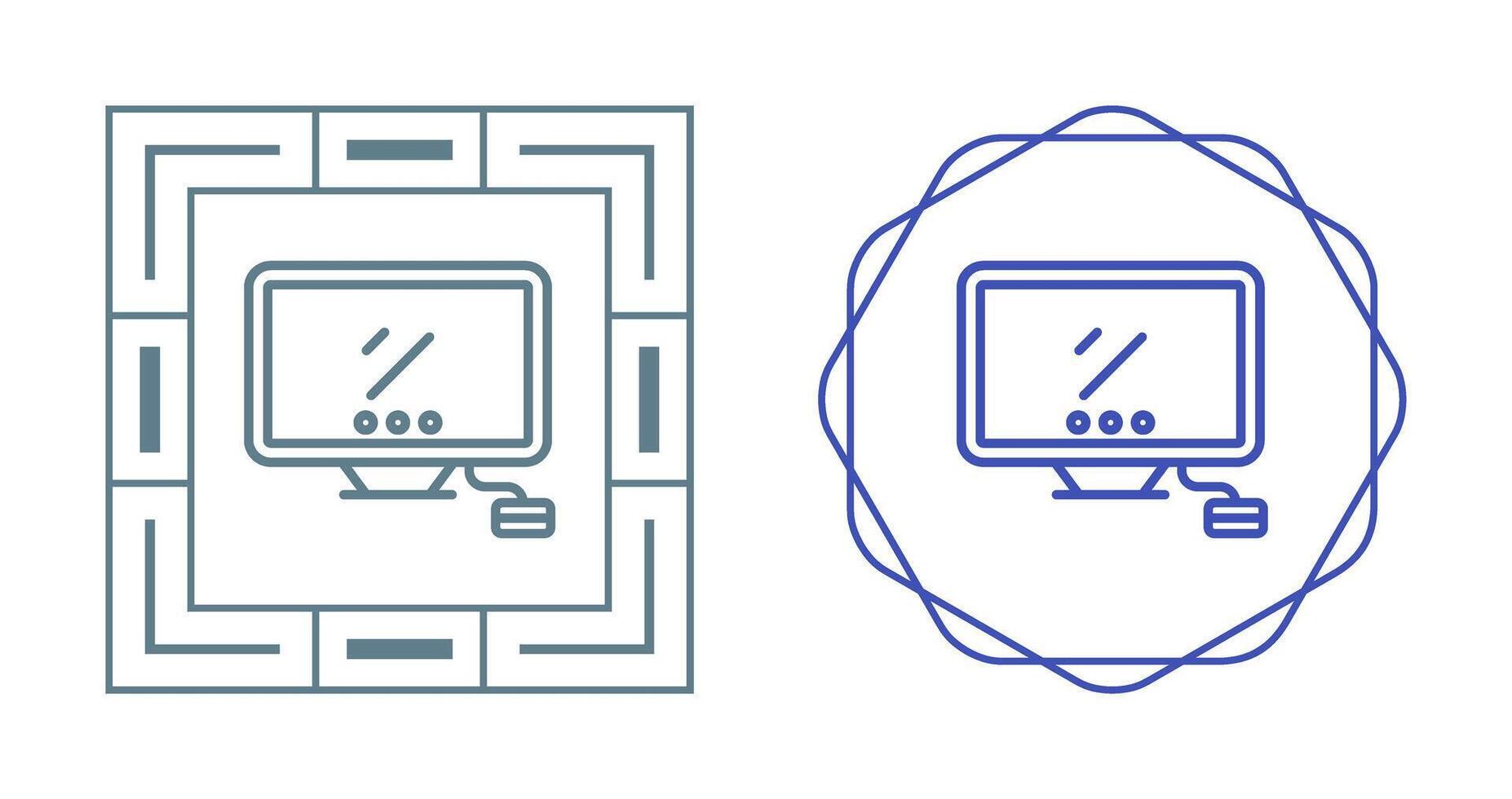 Desktop-Vektorsymbol vektor