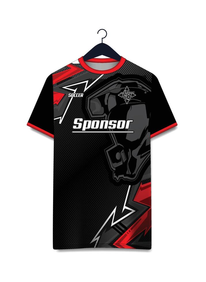 Vektor futuristisch abstrakt Hintergrund Muster zum Sport Jersey Design