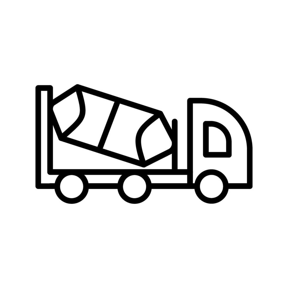 Zement-LKW-Vektor-Symbol vektor