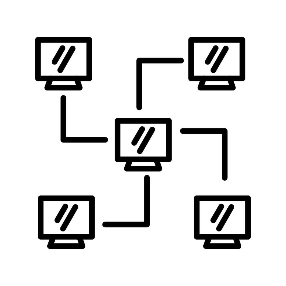 Netzwerk-Vektor-Symbol vektor