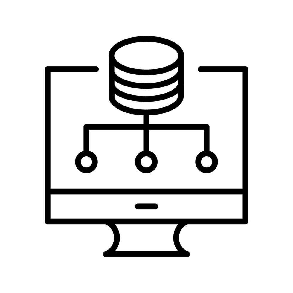 Vektorsymbol für die Datenspeicherung vektor