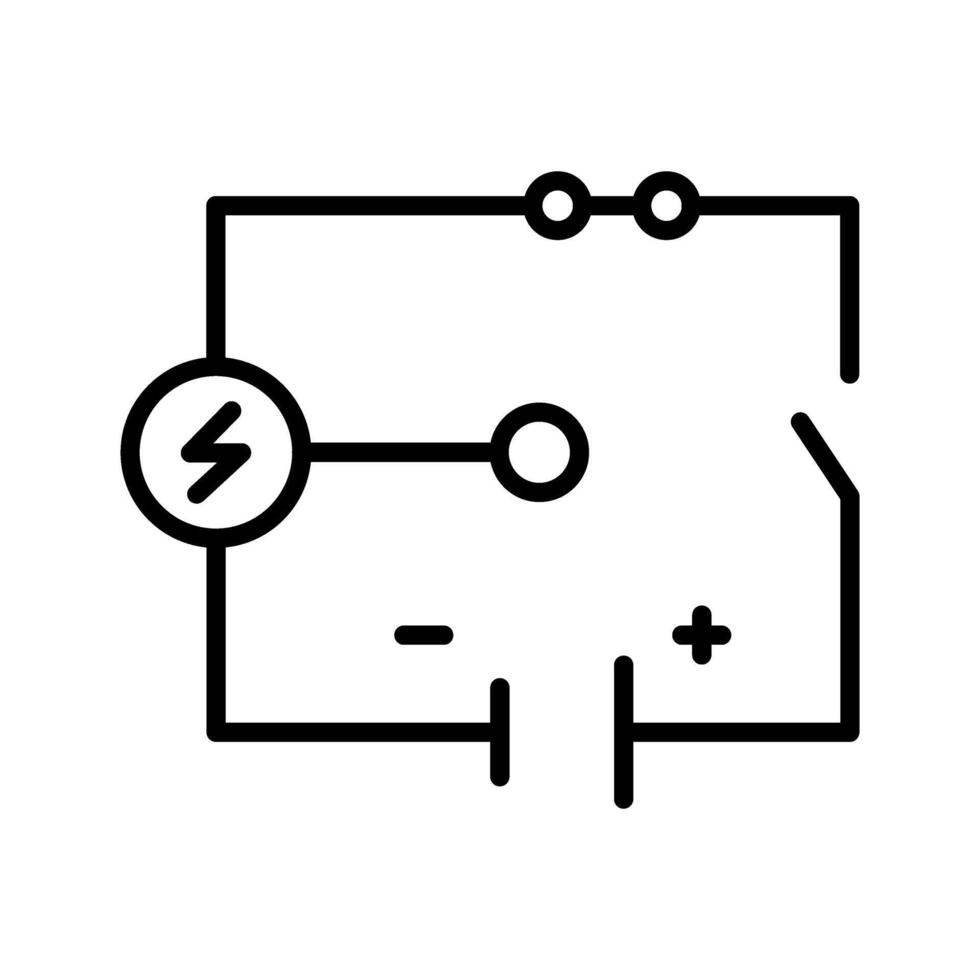 elektrisk krets vektor ikon